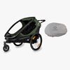 Hamax Outback Sykkelvogn inkl. Oppbevaringstrekk, Green/Black
