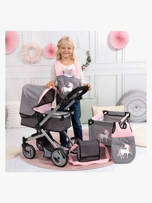 Bayer Design Dukkevogn Megasett, Grå