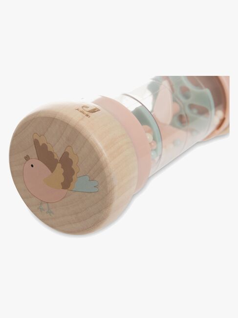 Jollein Rain Rattle Lovely Birds Trerangle, Rosa