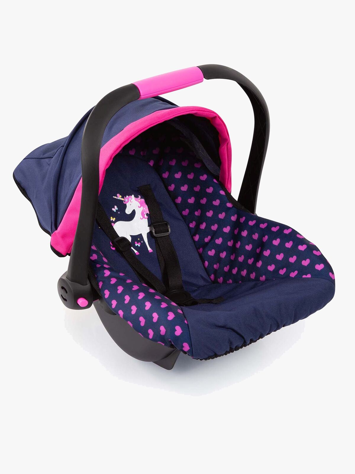 Bayer Design Bilstol med kalesje til dukke, Blå