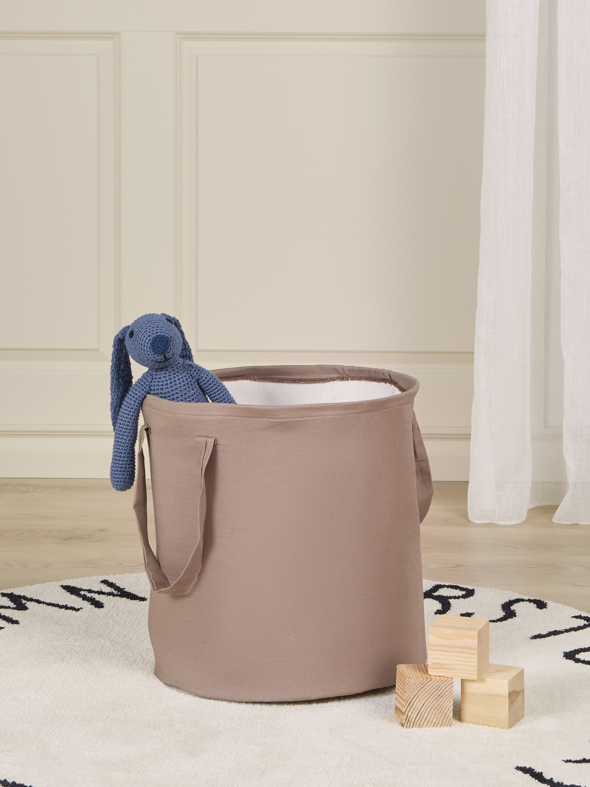 Alice & Fox ABLE Oppbevaringskurv, Taupe Linen