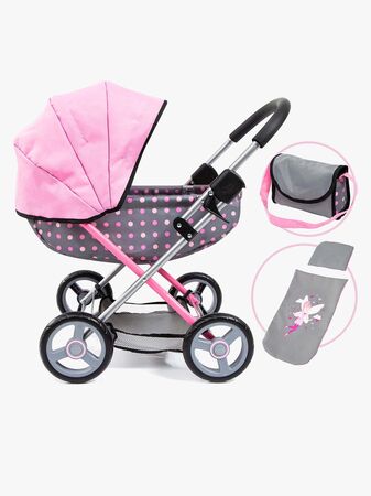 Bayer Design Dukkevogn Cosy, Grå/Rosa