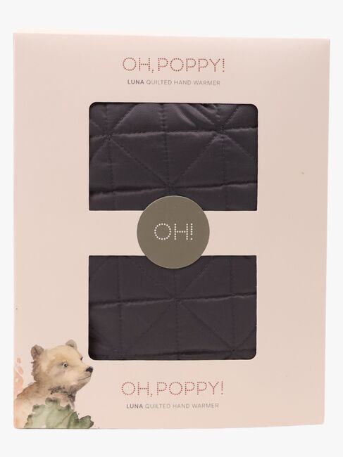 Oh, Poppy! Luna Quilted Håndvarmer, Anthracite Gray