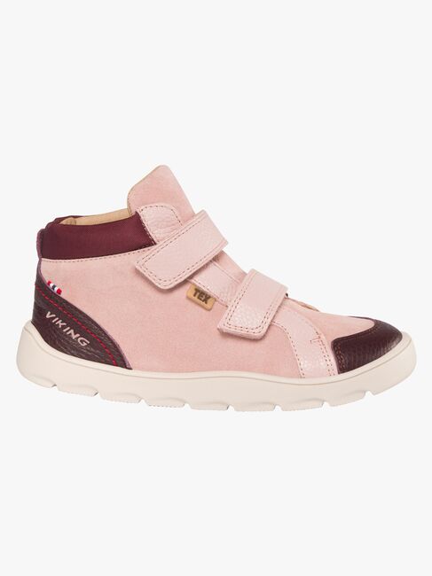 Viking Molde Barefoot Mid TEX 2V Jr Sneakers, Light Pink