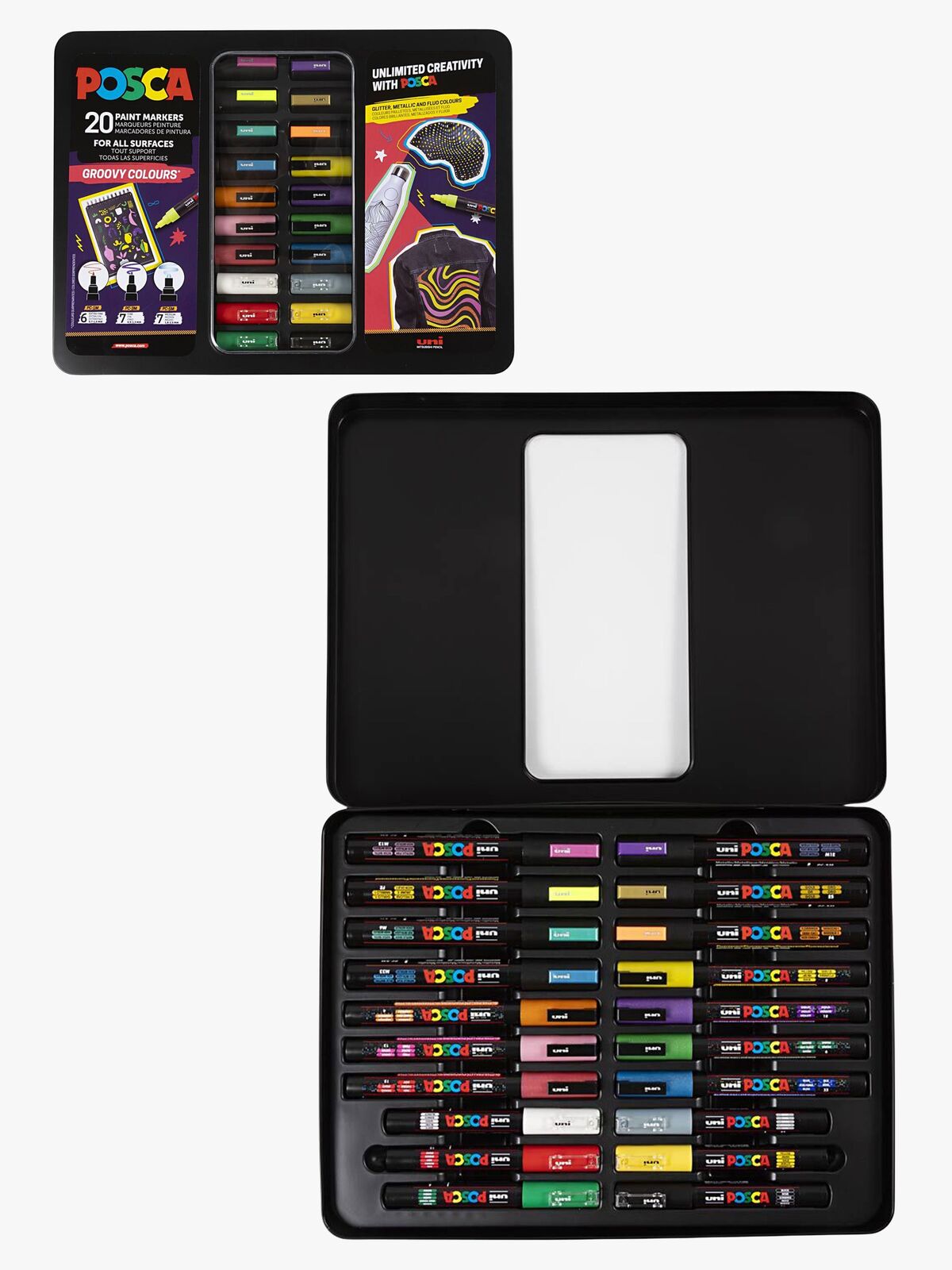 Posca Tusjpenner i Etui 20 Stk