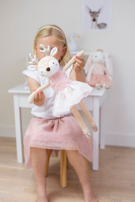 Teddykompaniet Ballerinas Rådyr Ruth 40 cm, Rosa