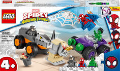 LEGO Marvel 4plus 2022 10782 Hulk Mot Rhino Truck-kamp