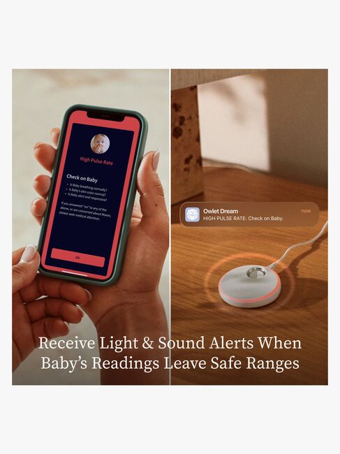 Owlet Dream Duo All-in-One Smart Babycall System (3rd Gen), Dusty Rose