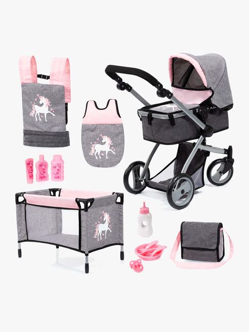 Bayer Design Dukkevogn Megasett, Grå