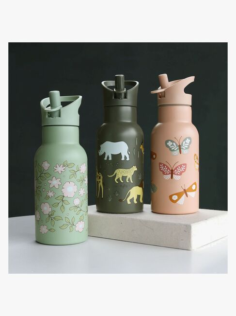 A Little Lovely Company Vannflaske Blomster Salvie 350 ml, Grønn