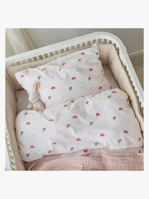 Borganäs Sengesett Sprinkelseng Hjärtrud 2-delt 100x130, Beige