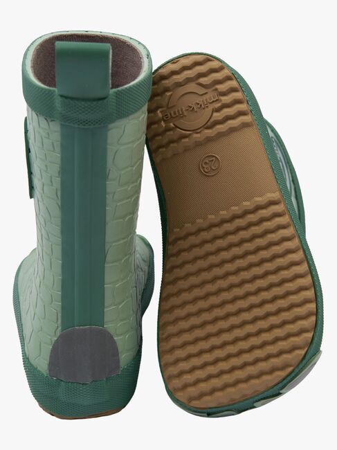 Mikk-Line Barefoot Dragon Gummistøvler, Green Milieu