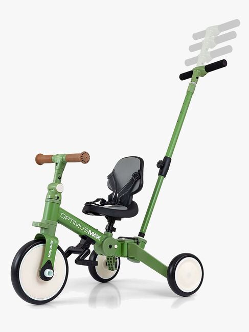 Milly Mally Optimus Max Trehjulssykkel 4-in-1, Grønn