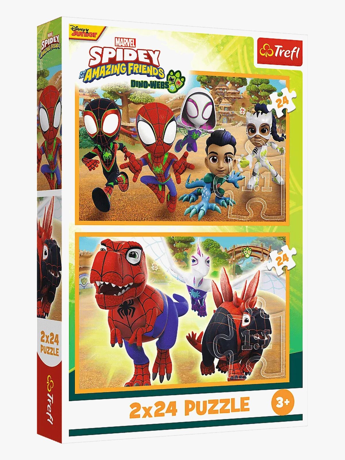 Trefl Spidey & Dinosaurs Puslespill 2x24 Brikker