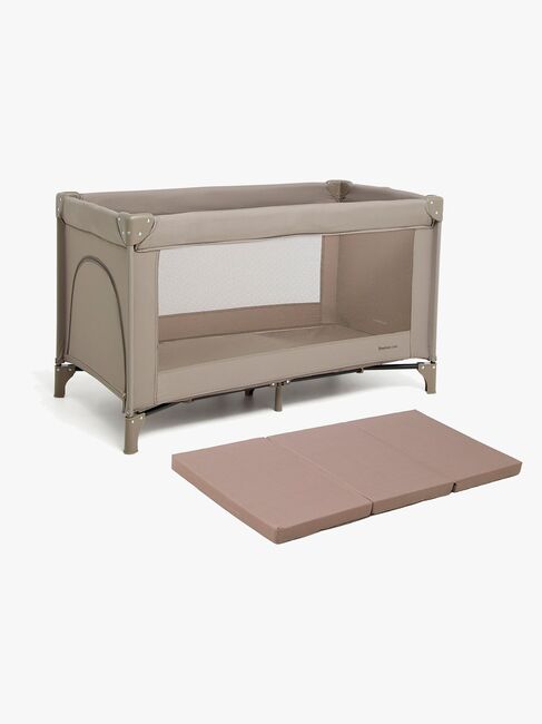 Beemoo CARE QuickFold Reiseseng inkl. Madrass, Taupe