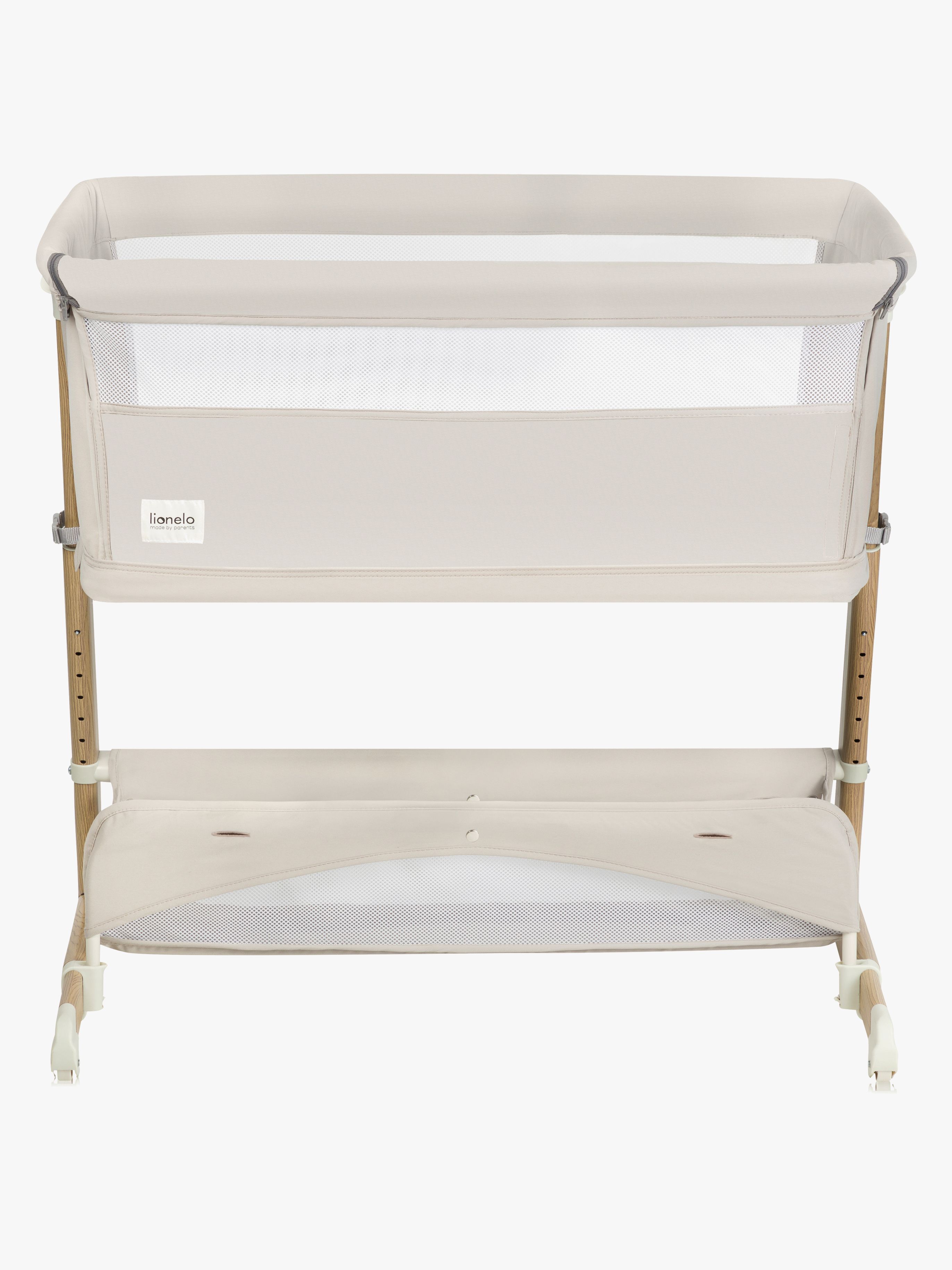Lionelo Thomi Plus 5-i-1 Bedside Crib, Beige Sand - Bedside Crib