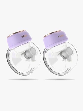 NENO Sole Twin Elektrisk Brystpumpe Hands Free, Lilla