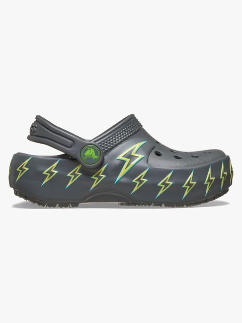 Crocs Classic Bolt Lights Tøfler, Carbon
