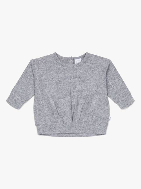 Luca & Lola Rosella Genser Baby, Grey Melange