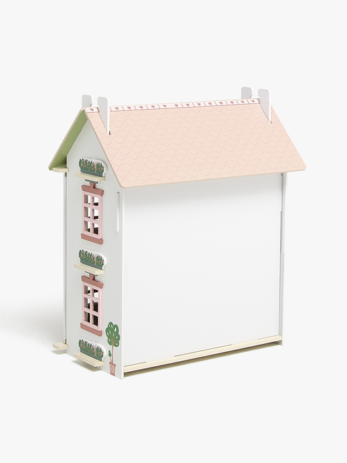 Alice & Fox Dukkehus med Møbel & 4 Dukker, Rosa