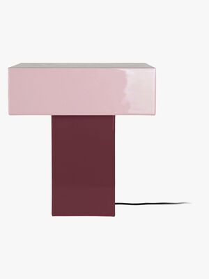 PresentTime Grato Recto Bordlampe, Dark Mauve/Soft Lavender