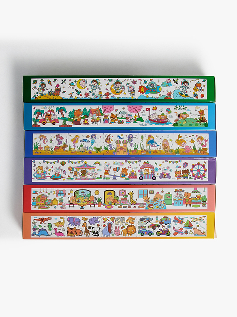 Fippla Lim & Tegn Tegnepapirruller 6 Stk