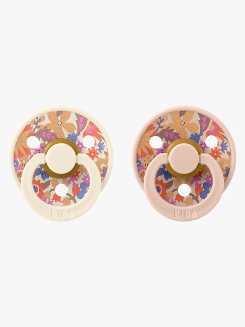 BIBS x Liberty Colour June Blossom Smokk 2-Pakk Lateks Str 1, Blush Mix