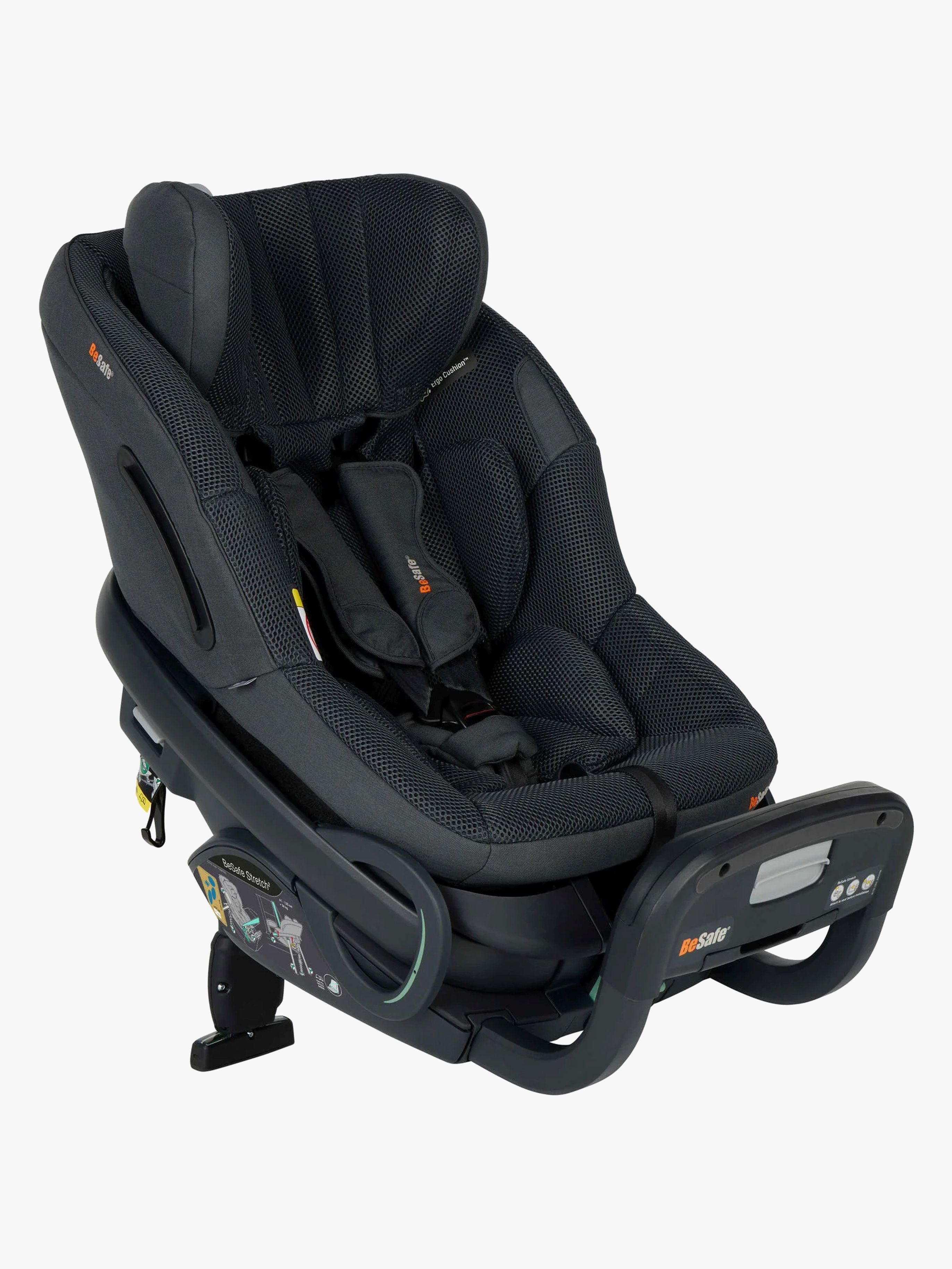 BeSafe Stretch² Bilstol, Anthracite Mesh - Bakovervendte