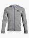 Under Armour EU Cotton Fleece Full Zip, Steel