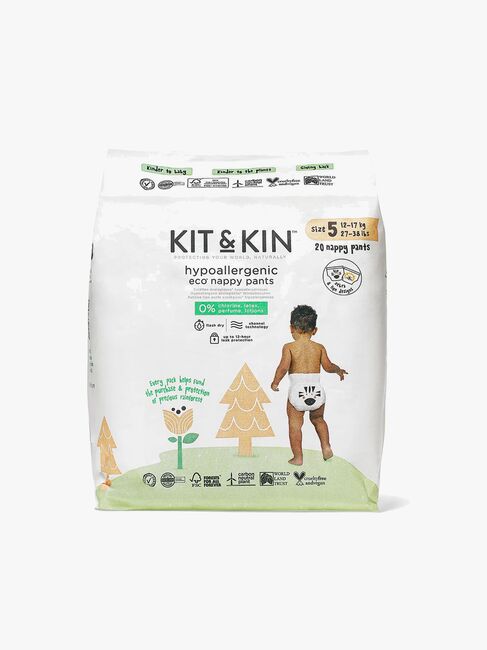 Kit & Kin Eco Bleiebukser Str 5 12-17 kg 20-Pakk