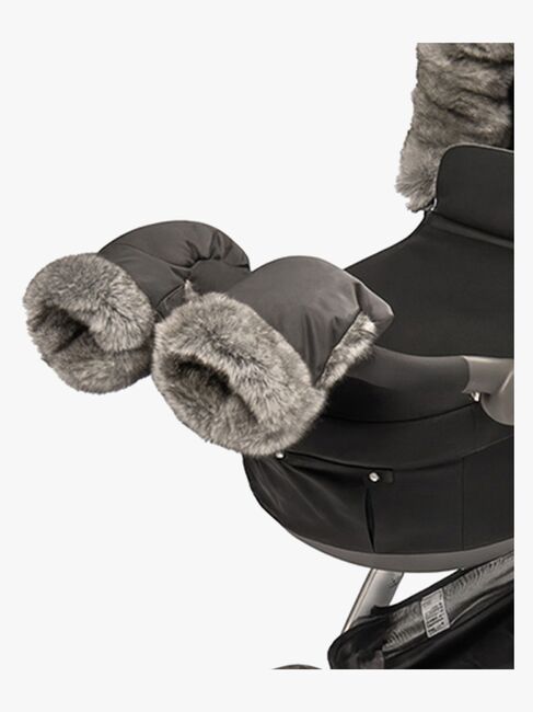 Tinkafu Barnevognvotter, Grey Faux Fur