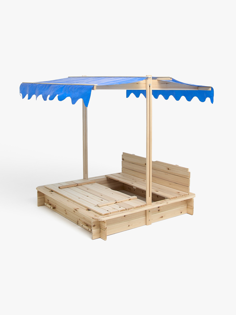 Woodlii Sandkasse med Tak og Benk, Nature