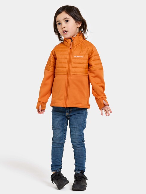 Didriksons Filur Hybridjakke, Orange Jam