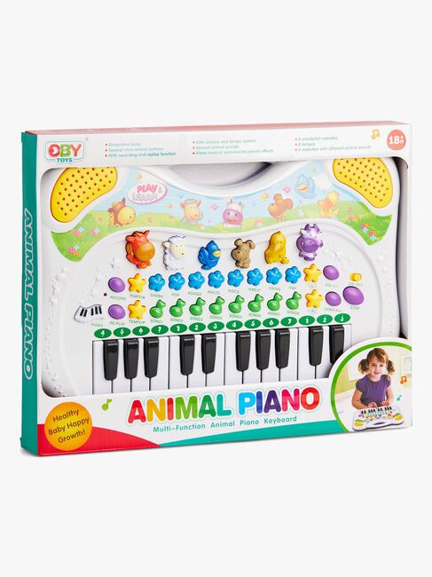 Cloudberry Castle Piano med Lys Dyr