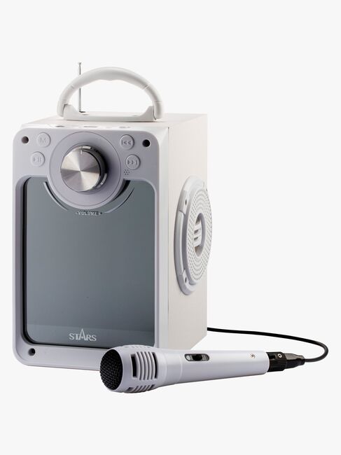 STARS Karaokemaskin med Lys, Hvit