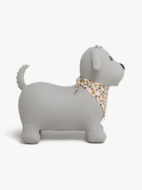 Cloudberry Castle Hoppedyr Hund med Skjerf, Grå