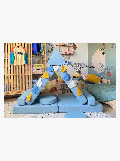 Shappy Play Byggbar Sofa 160x80 cm, Sky Blue