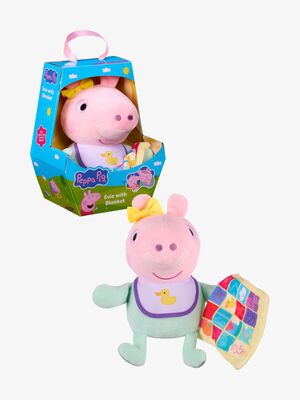 Peppa Gris Evie Kosedyr med Teppe 20 cm
