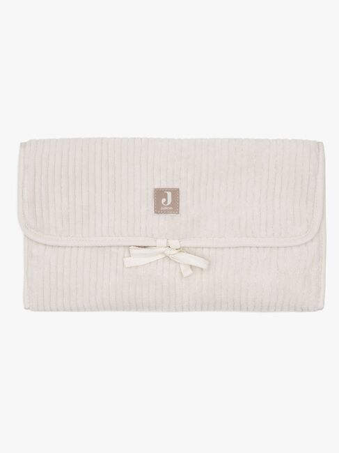 Jollein Cloudy Rib Stellematte med Oppbevaringslommer, Oatmeal