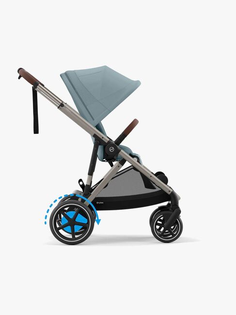 Cybex e-GAZELLE S Sportsvogn, Stormy Blue/Taupe