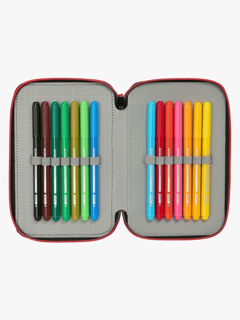 Marvel Spider-Man Miles Morales  Fylt Trippelpennal 37 Deler, Svart