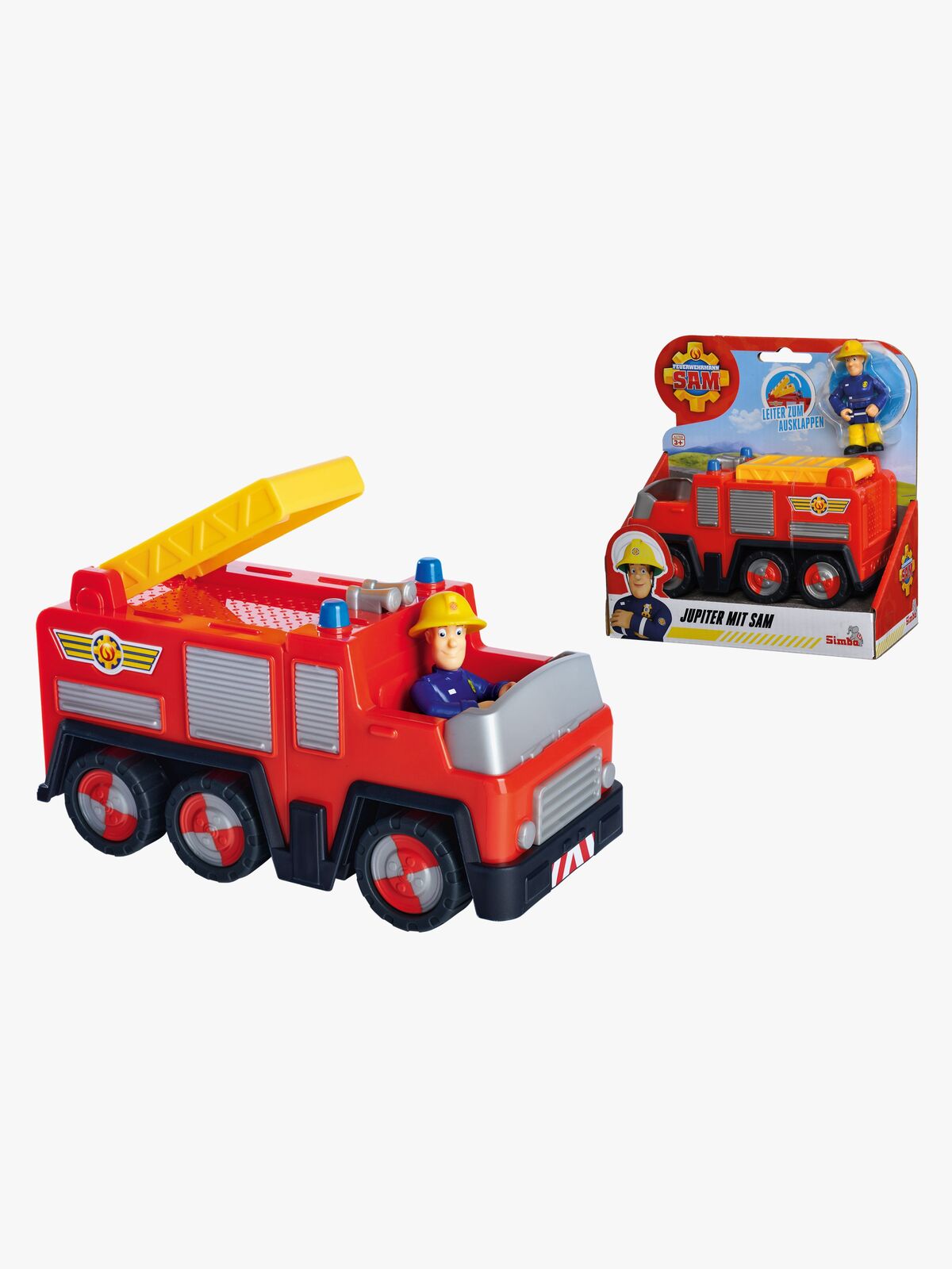 Brannbil Jupiter & Figur Brannmann Sam