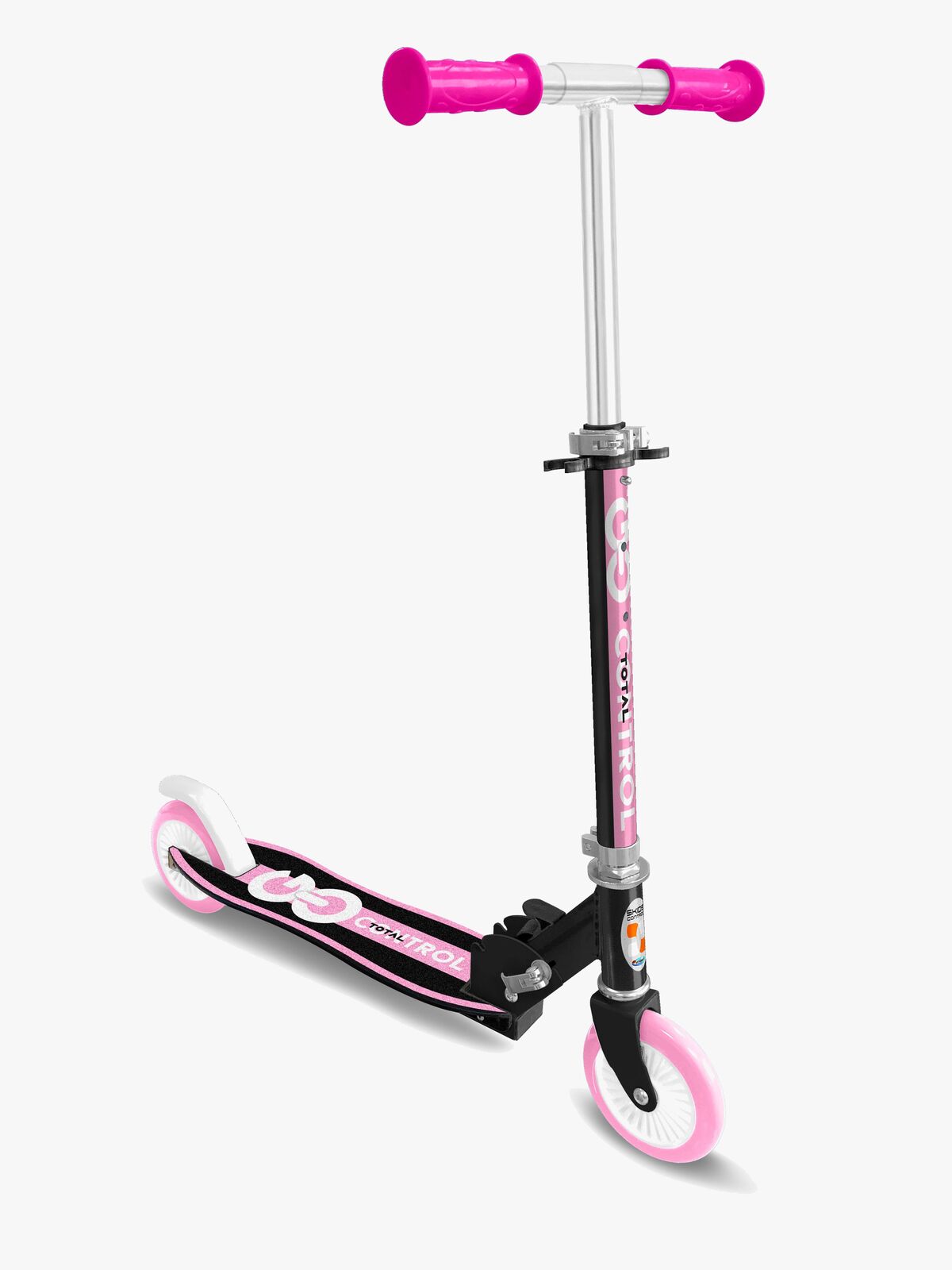 Stamp Sammenleggbar Sparkesykkel, Rosa/svart