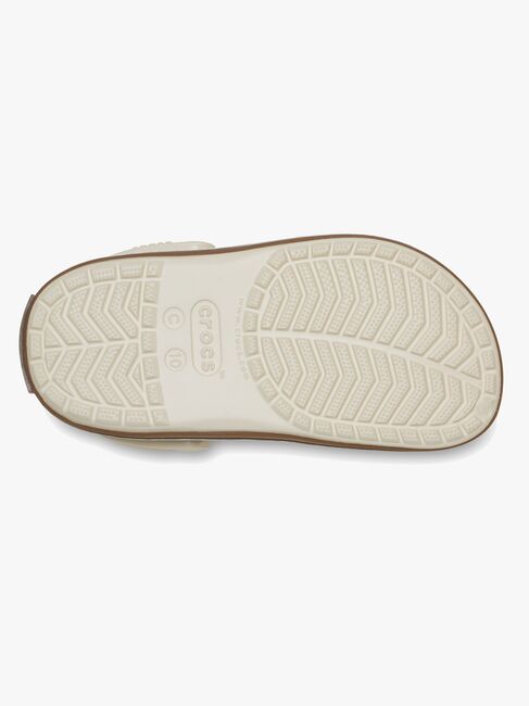 Crocs Crocband Gum Kids Tøfler, Summit White