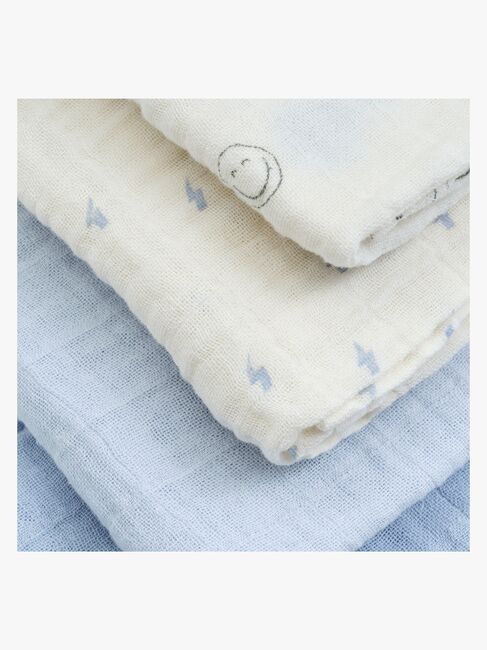 Pippi Musselinteppe 8-Pakk, Celestial Blue