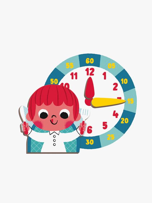 Janod Magneti'Book Lær Deg Klokken Magnetsett 75 Stk