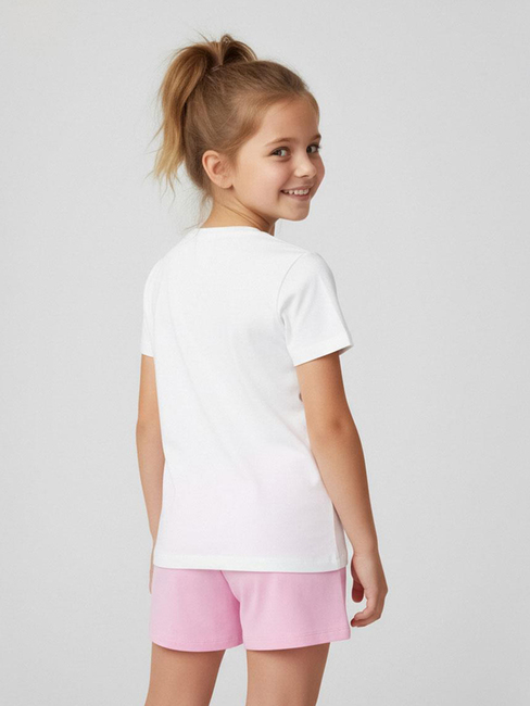 Disney Stitch T-skjorte & Shorts Sett, Hvit