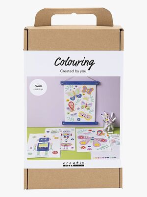 Creativ Company Hobbysett Fargelegging Happy Colors