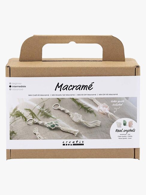 Creativ Company Hobbysett Mini Makramé Nøkkelringer