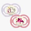 MAM Perfect Night Smokk Silikon 2-Pakk 6-16m, Rosa